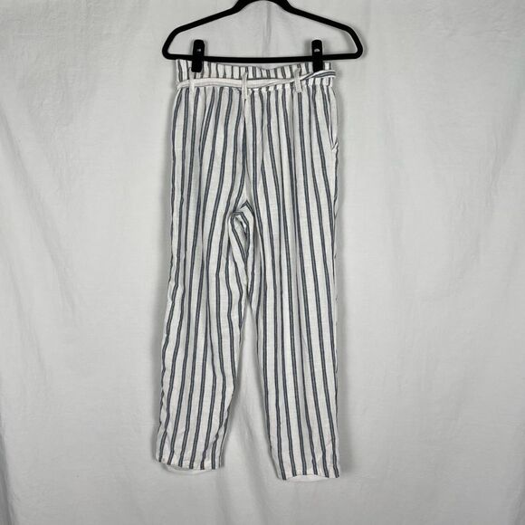 American Eagle Outfitter’s Linen Blend Stripe Wide Leg Pant - Women’s SP - Picture 2 of 9